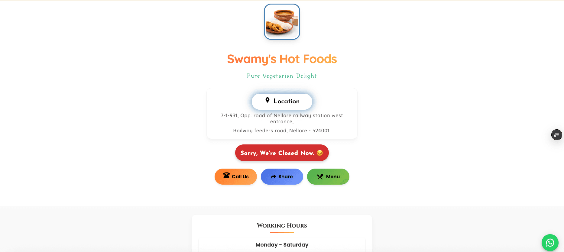 Swamy’s Hot Foods
