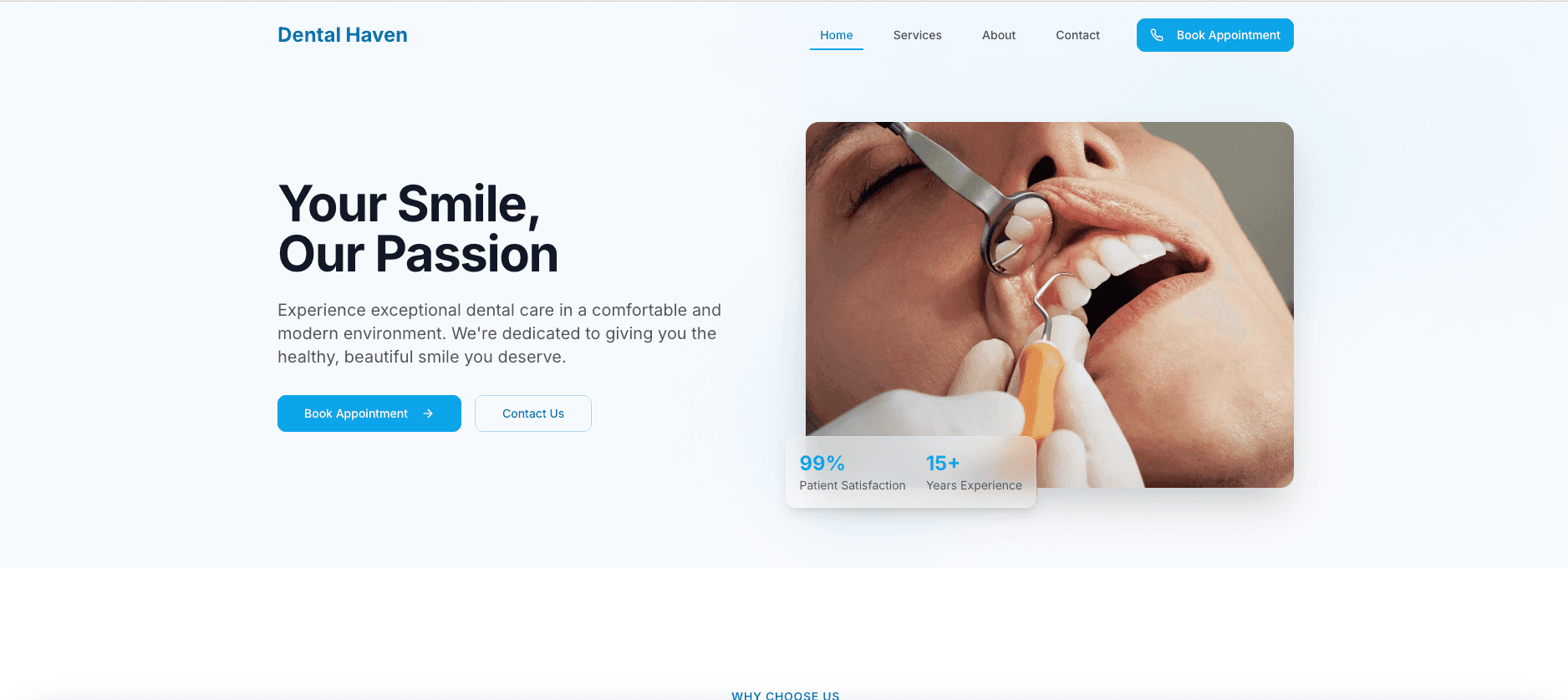 Dental Haven Spark Template