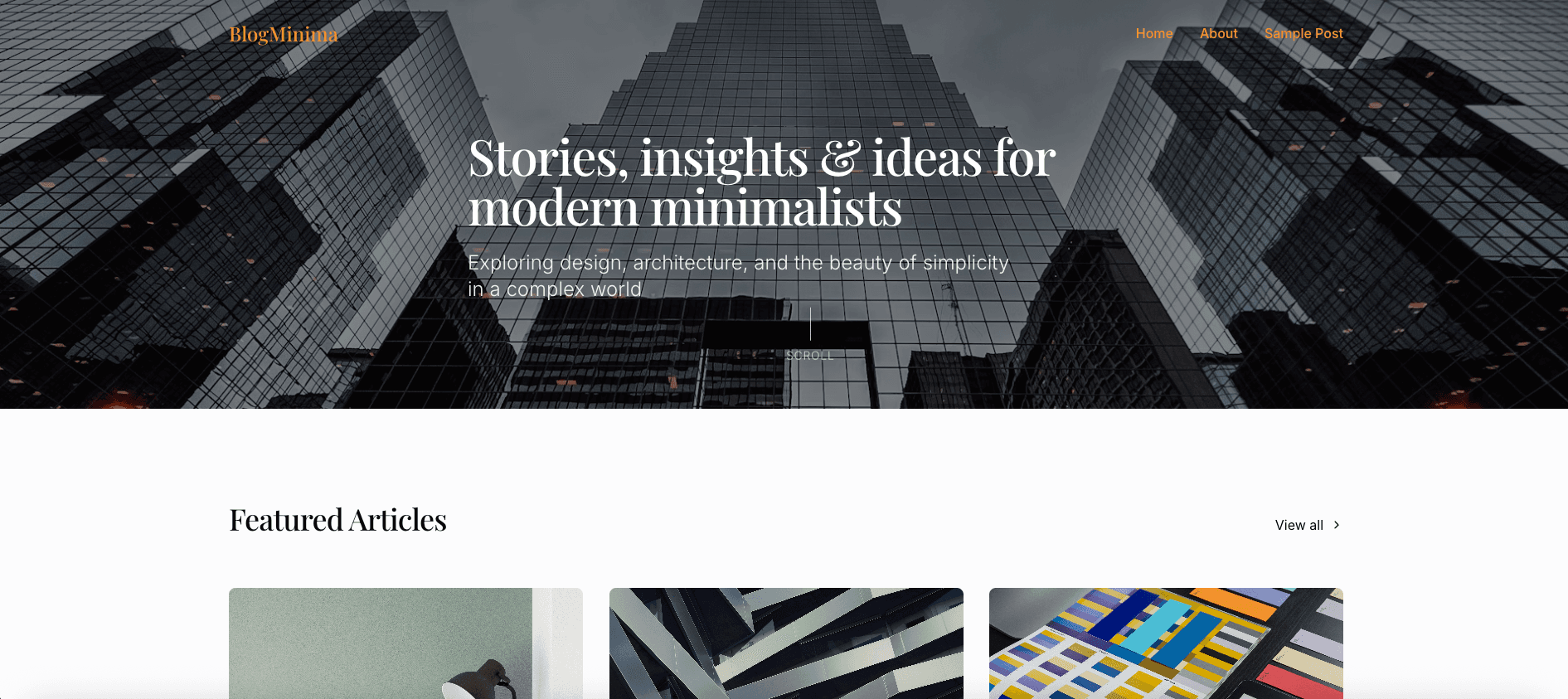 Blog Minima Template